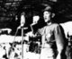China: General Chiang Kai-shek addressing officer training corps at Hankou, 1940.