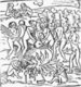 Brazil: Cannibalism in Brazil in 1557 as alleged by Hans Staden. Engraving by Theodor de Bry.