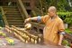 China: Monk at Wannian Si (Long Life Monastery), Emeishan (Mount Emei), Sichuan Province