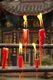 China: Candles burning at Baoguo Si (Declare Nation Temple), at the foot of Emeishan (Mount Emei), Sichuan Province