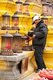 China: Pilgrims lighting candles at the Puxian statue, Golden Summit (Jin Ding), Emeishan (Mount Emei), Sichuan Province